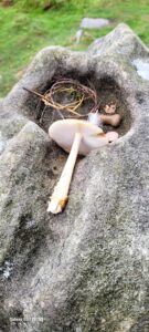 Strange offering (Curbar Edge walk)