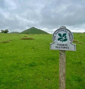 Thorpe Cloud in the cloud